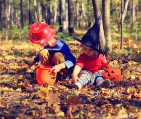 Halloween children Stock Photo 04