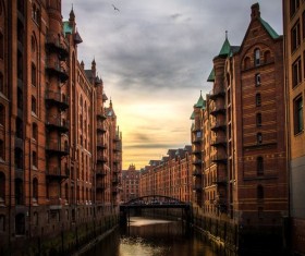 Hamburg Germany Speicherstadt Stock Photo