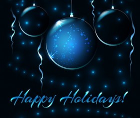 Happy holidays with christmas background vector