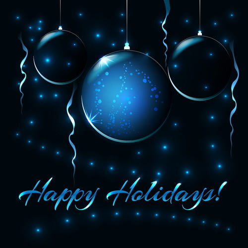 Happy holidays with christmas background vector