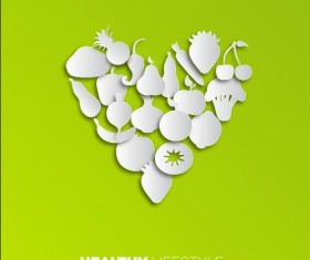 Healthy food background vectors 01