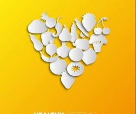 Healthy food background vectors 02