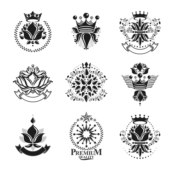Hight Quality Royal Labels vector 01