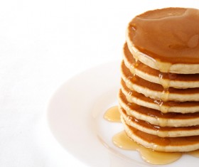 Honey pancakes Stock Photo 01