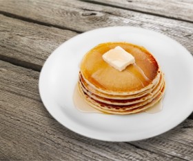 Honey pancakes Stock Photo 02