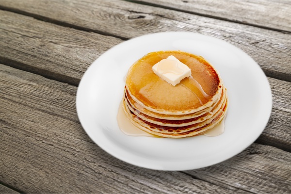 Honey pancakes Stock Photo 02