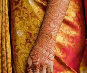 Indian henna tattoo Stock Photo 01