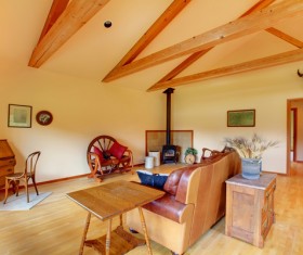 Interior wooden furniture decoration Stock Photo 02