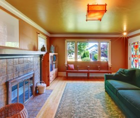 Interior wooden furniture decoration Stock Photo 04