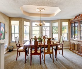 Interior wooden furniture decoration Stock Photo 08