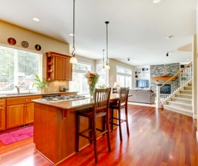 Interior wooden furniture decoration Stock Photo 10