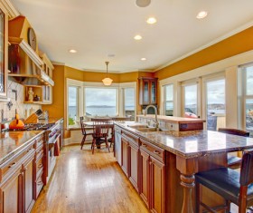 Interior wooden furniture decoration Stock Photo 11