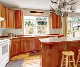 Interior wooden furniture decoration Stock Photo 12