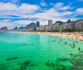 Ipanema Beach Rio de Janeiro Stock Photo 01