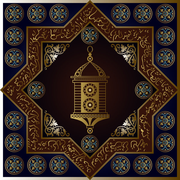Islamic styles pattern decor vectors 02