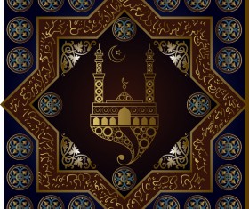 Islamic styles pattern decor vectors 07