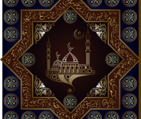 Islamic styles pattern decor vectors 09