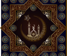 Islamic styles pattern decor vectors 11