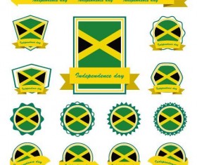 Jamaica labels design vector