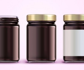 Jar package design vector