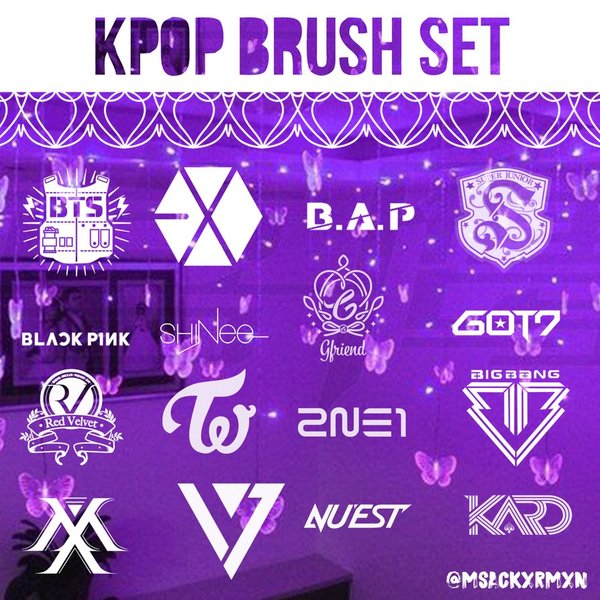 Kpop photoshop brushes