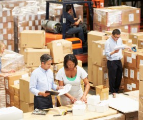 Logistics Warehouse Administrator Stock Photo 03