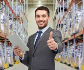 Logistics Warehouse Administrator Stock Photo 04