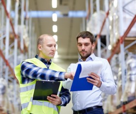 Logistics Warehouse Administrator Stock Photo 05