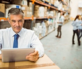 Logistics Warehouse Administrator Stock Photo 06