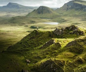 Look around the hills Stock Photo