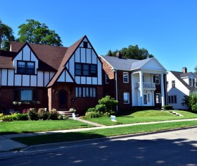 Madisons residential landscape Stock Photo