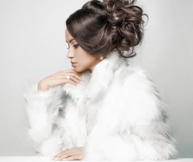 Makeup girl wearing diamond jewelry Stock Photo 04