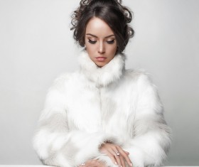 Makeup girl wearing diamond jewelry Stock Photo 05