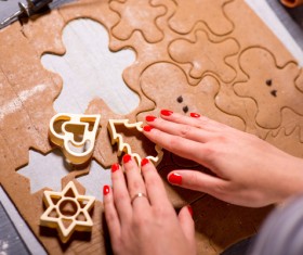 Making Christmas food Stock Photo 01