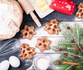 Making Christmas food Stock Photo 05