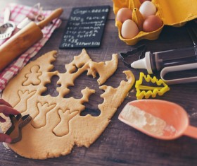Making Christmas food Stock Photo 06