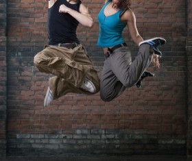 Male and female hip-hop Stock Photo 03
