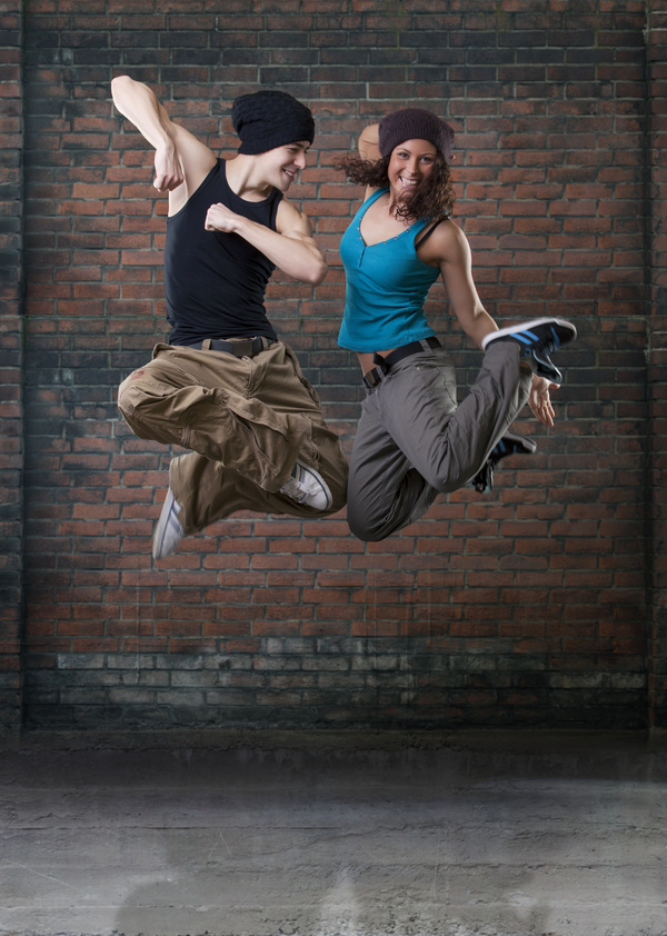 Male and female hip-hop Stock Photo 03