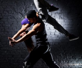 Male and female hip-hop Stock Photo 04