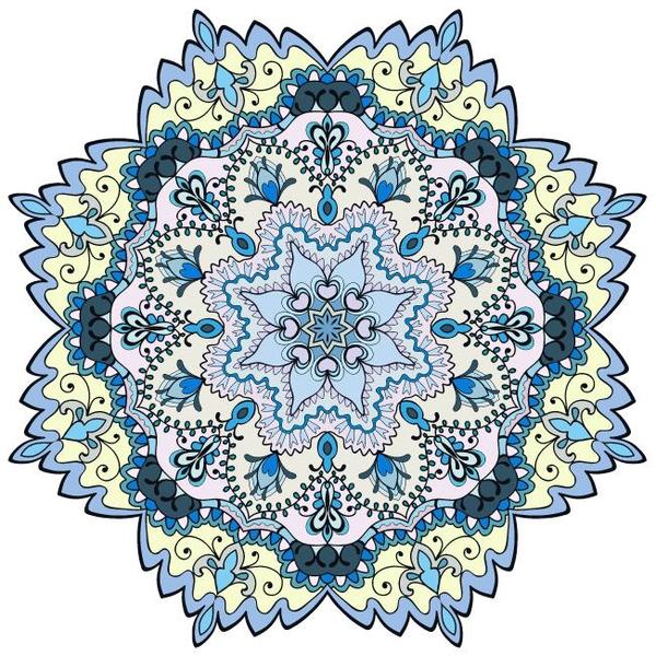 Mandala ornaments pattern vintage vector 01