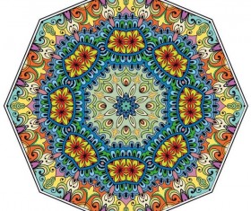 Mandala ornaments pattern vintage vector 02