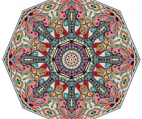 Mandala ornaments pattern vintage vector 03
