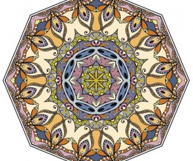 Mandala ornaments pattern vintage vector 05