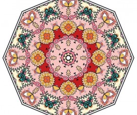 Mandala ornaments pattern vintage vector 06
