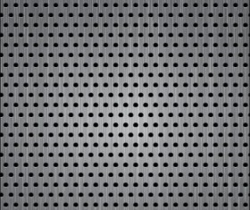 Metal plate with holes vector material