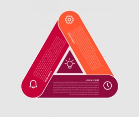 Minimalistic design infographic template vectors material 01