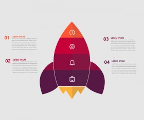 Minimalistic design infographic template vectors material 04