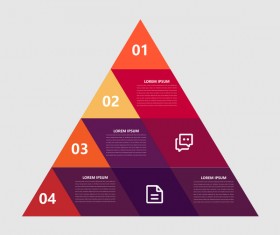 Minimalistic design infographic template vectors material 07