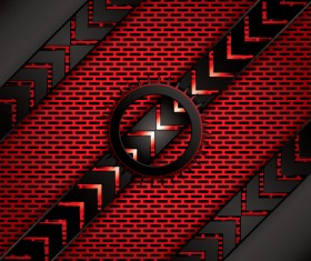 Modern colored metal background vector