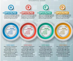 Modern timeline infographic template vector 05